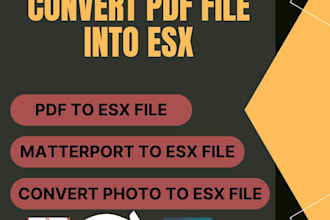 convert pdf file into esx file
