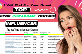 find an influencer for tiktok instagram youtube brand marketing