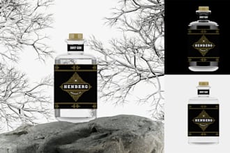 do realistic 3d bottle and jar rendering for amazon and ebay