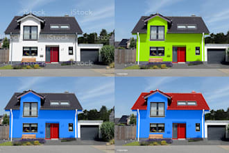 do  color change exterior and interior your luxurious house
