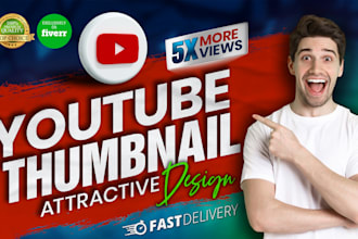 design catchy youtube thumbnail