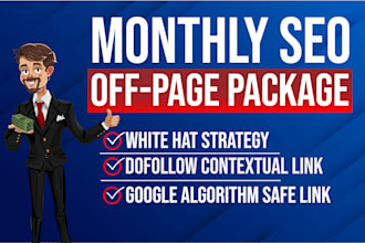 build manual white hat SEO dofollow backlinks package