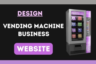 vending website, vending machine website on wordpress, godaddy, wix, google site