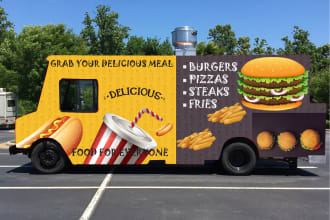 create professional vehicle wrap design for any car van and food truck