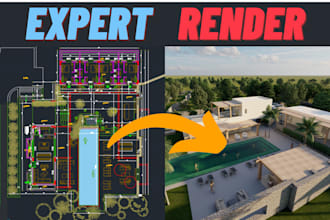 do rendering, external 3d modeling of building perfectly,
