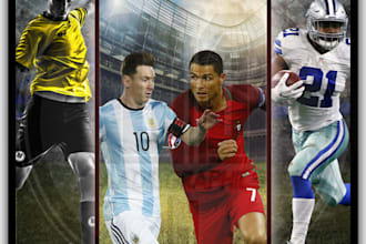 make your sportswear banners, flyers or catalogue