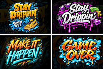 design a creative typography and graphic tshirt design
