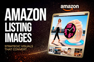 design amazon listings with attractive images and high impact infographic