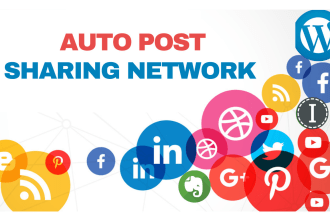 setup auto post sharing network for any RSS feed
