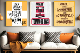 design minimalist typography poster and wall art