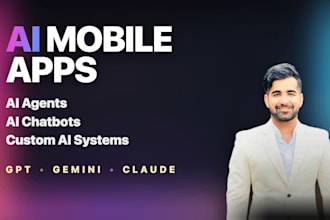 develop ai mobile apps, ai agents, ai chatbots and custom ai solutions