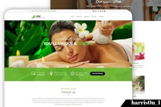 create spa, skin care, beauty salon, hair extension website