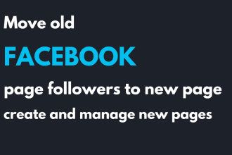 merge facebook pages or setup and manage new page