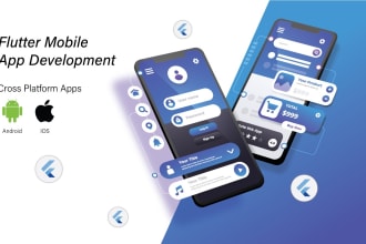 make andriod and ios mobile application frontend using flutter