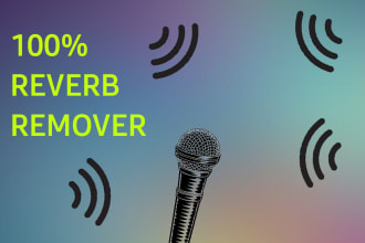 remove reverb, noise, enhance the voice and clean up recordings