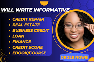 write real estate ebook, mortgage, credit repair, airbnb book online course