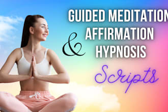 create custom meditation, affirmation and hypnosis scripts