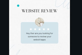 review your website and suggest improvements