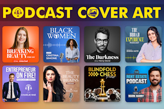design stunning podcast cover art
