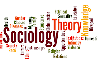 write on sociology, sociological theories, american history, social change
