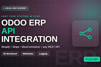 integrate odoo with any third party app or API