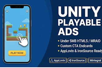 create unity playable ads for applovin ironsource and mintegral