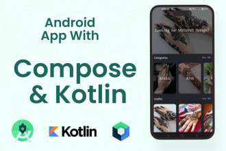be android app developer using jetpack compose, kotlin mvvm app development