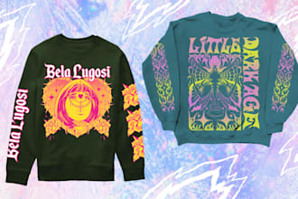 make artsy and edgy design for your hype streetwear brand