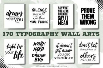 provide printable wall art bundle for your etsy shop