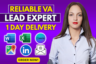 be your virtual assistant and lead generation expert