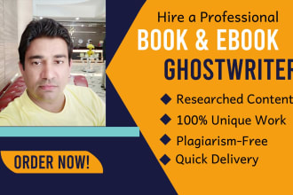 provide a ghostwriting, amazon kindle, book and ebook writing