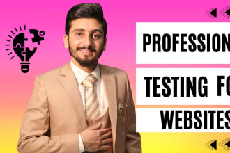 provide quality user testing and review your website