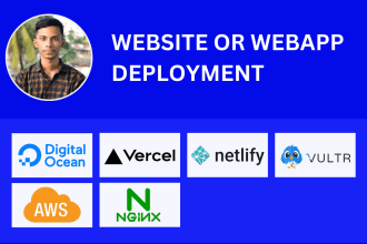deploy your nextjs or reactjs website and setup the domain
