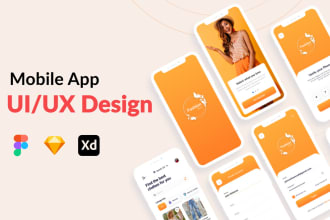 do figma app design, ui ux and app mockup