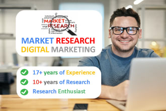 do marketing research competitors analysis 17 years expert