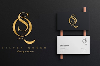 design a luxury brand initial letters, monogram logo