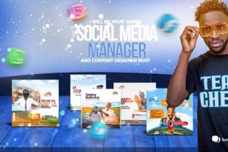 be your social media marketing manager and content designer