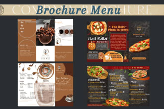 make an engaging brochure, flyer, posters, postcard, menu, business card for you