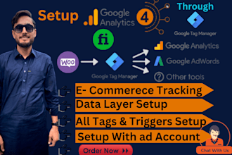 fix GTM tags, set up ga4 and GTM for your wordpress or woocommerce website
