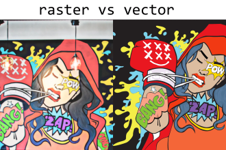 create a raster to vector conversion of your logo or image
