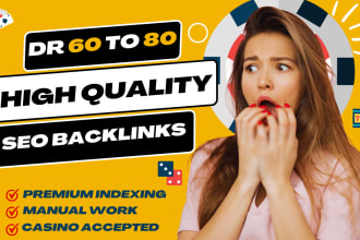 dr60 80 white hat contextual manual SEO dofollow permanent authority backlinks