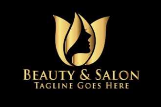 create a logo for a barbershop and beauty parlor