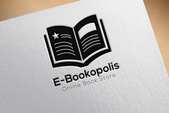 design creative bookstore logo for your company