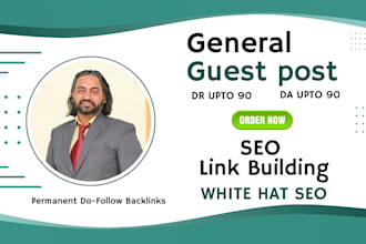 publish a guest post on high da general sites with authority backlinks