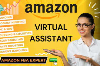 be your amazon private label expert, virtual assistant and branding specialist