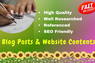 write articles and SEO blog posts related to agriculture and food security