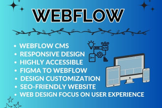 develop webflow website responsive figma SEO custom website