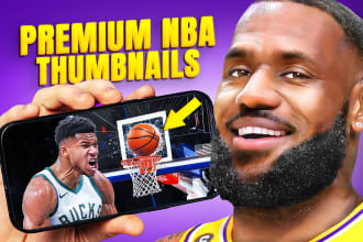 design basketball or nba youtube thumbnails