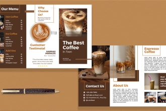 do brochure, trifold, packaging and 3d mockups