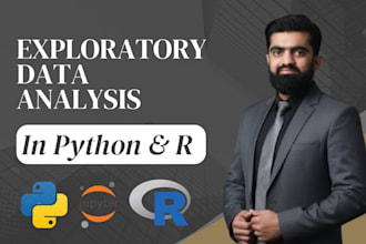 perform exploratory data analysis, eda using python and r